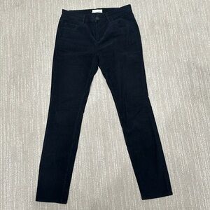 LOFT skinny corduroy black pants